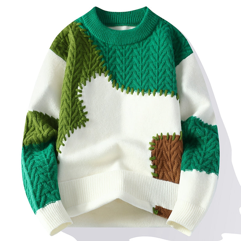 Urban Mosaic Knit Sweater