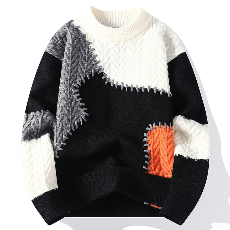 Urban Mosaic Knit Sweater