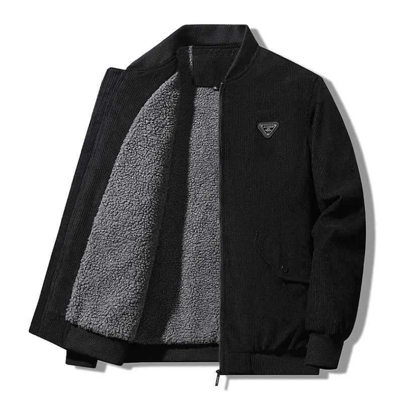 Men’s Winter Corduroy Fleece Jacket – Warm & Stylish Outerwear