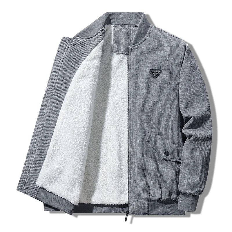 Men’s Winter Corduroy Fleece Jacket – Warm & Stylish Outerwear