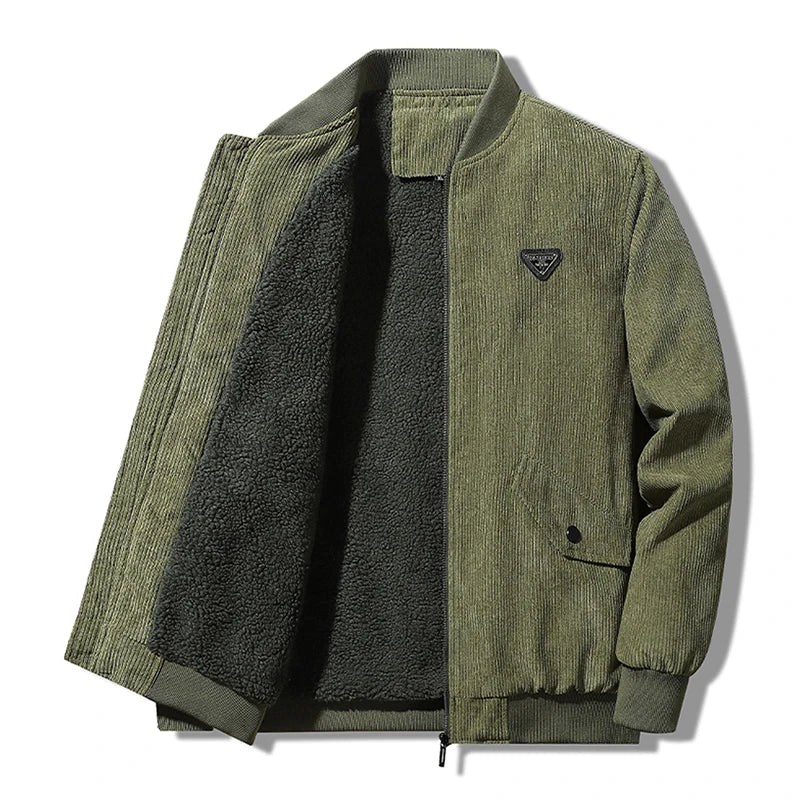 Men’s Winter Corduroy Fleece Jacket – Warm & Stylish Outerwear